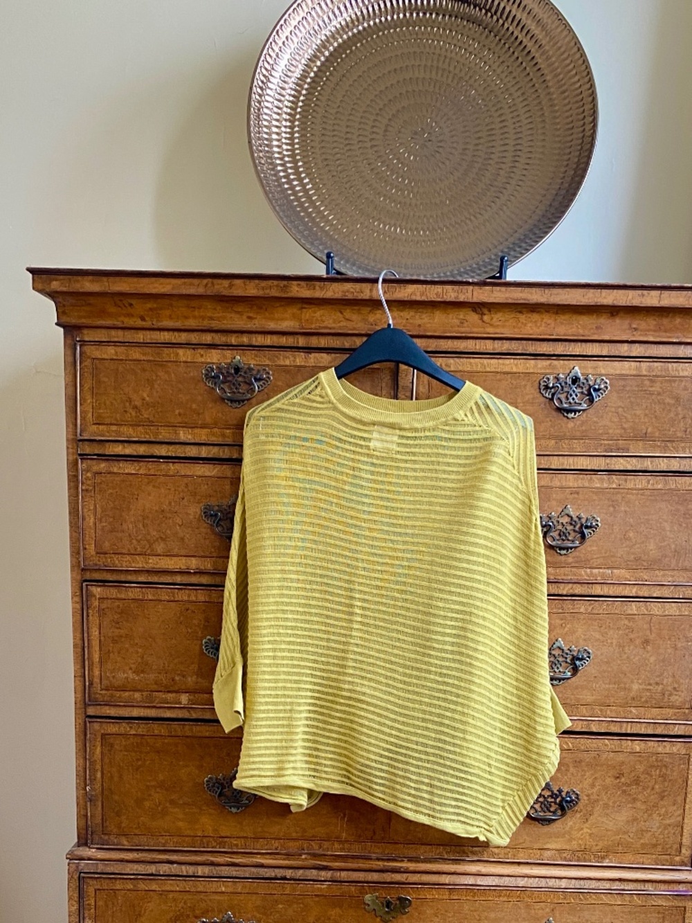 Planet by Lauren G  Bat Wing Top in Golden Yellow
